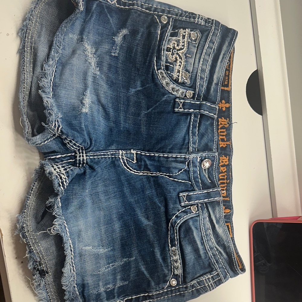 Blue Denim Women Shorts